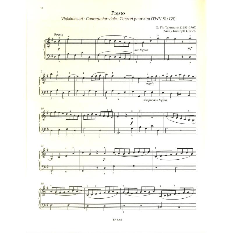 Piano moments baroque