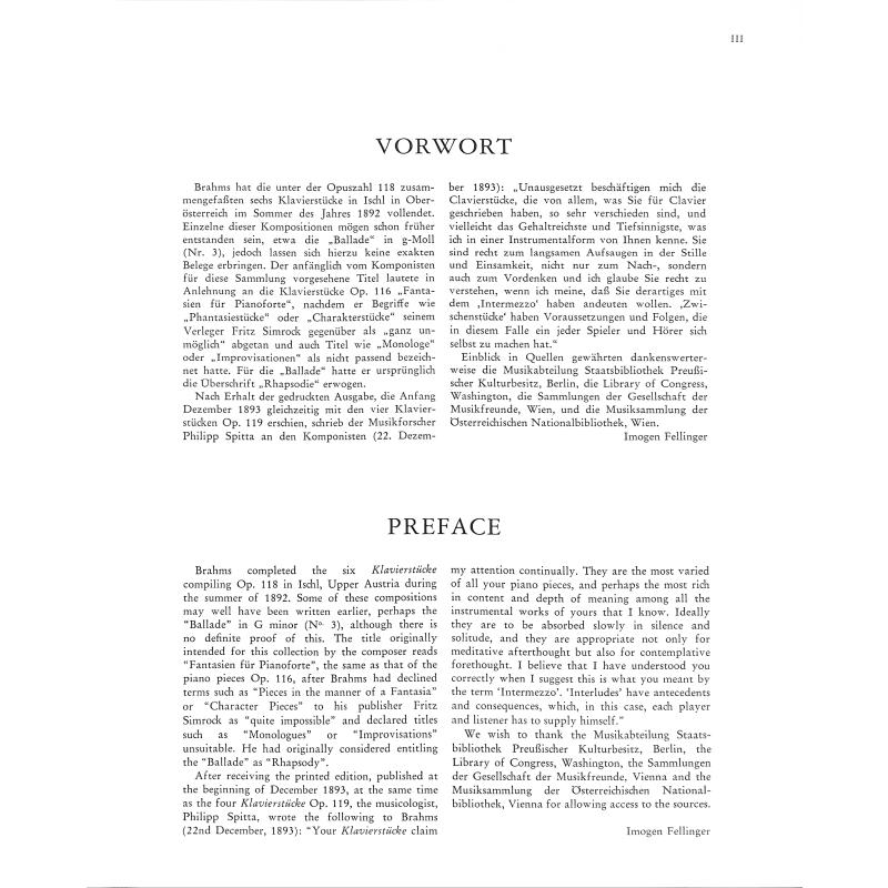 Klavierstücke op 118