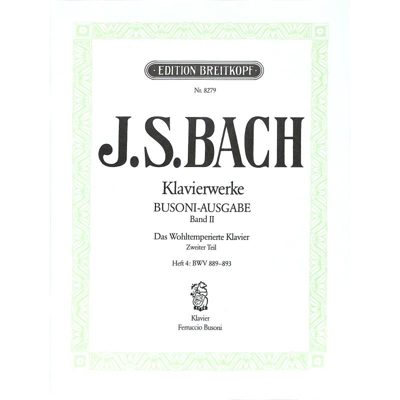 Das wohltemperierte Klavier 2/4