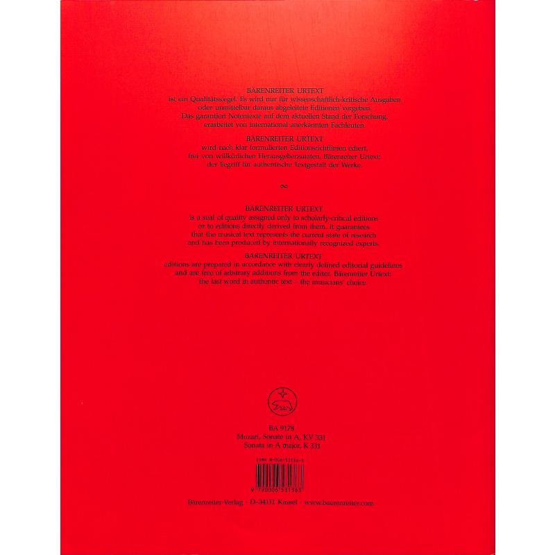 Sonate 11 A-Dur KV 331 (300I) (Alla turca)