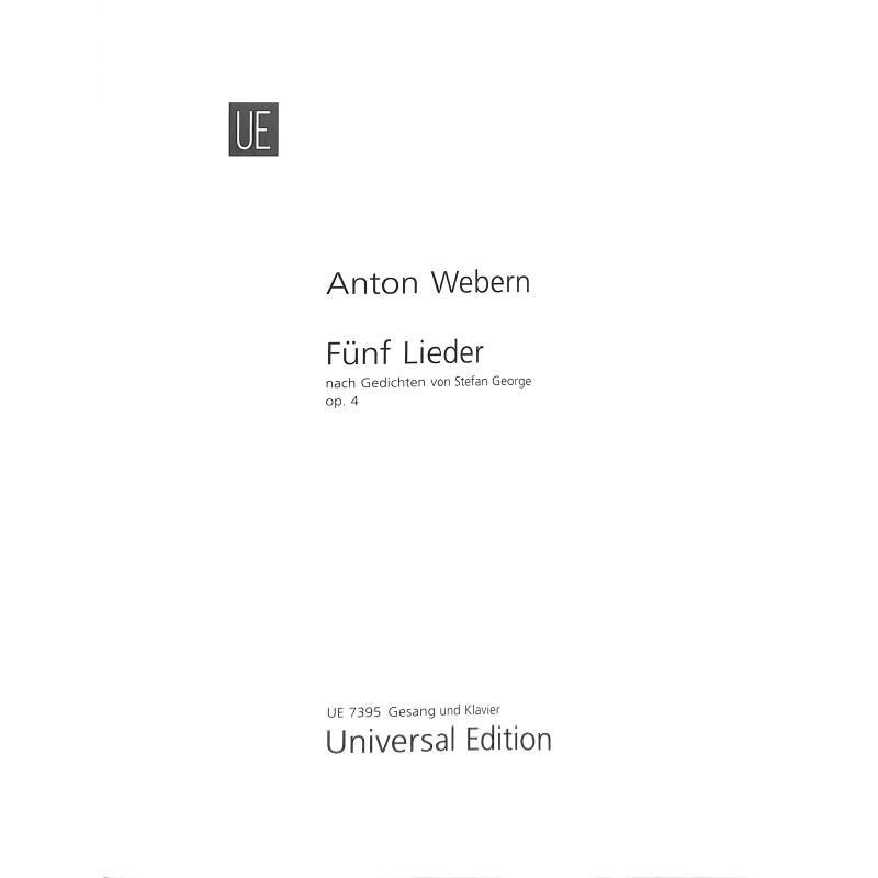 5 Lieder op 4