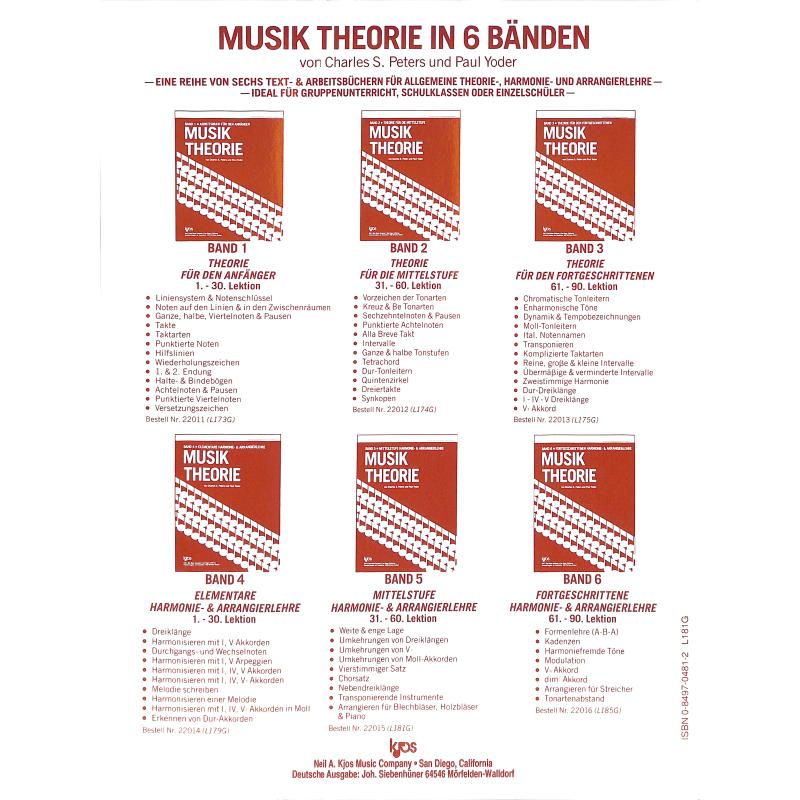 Musik Theorie 5 | Harmonielehre Handbuch