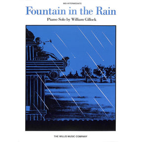 Fountain in the rain