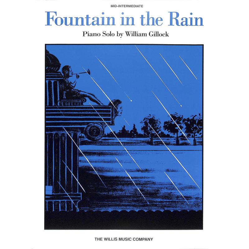 Fountain in the rain