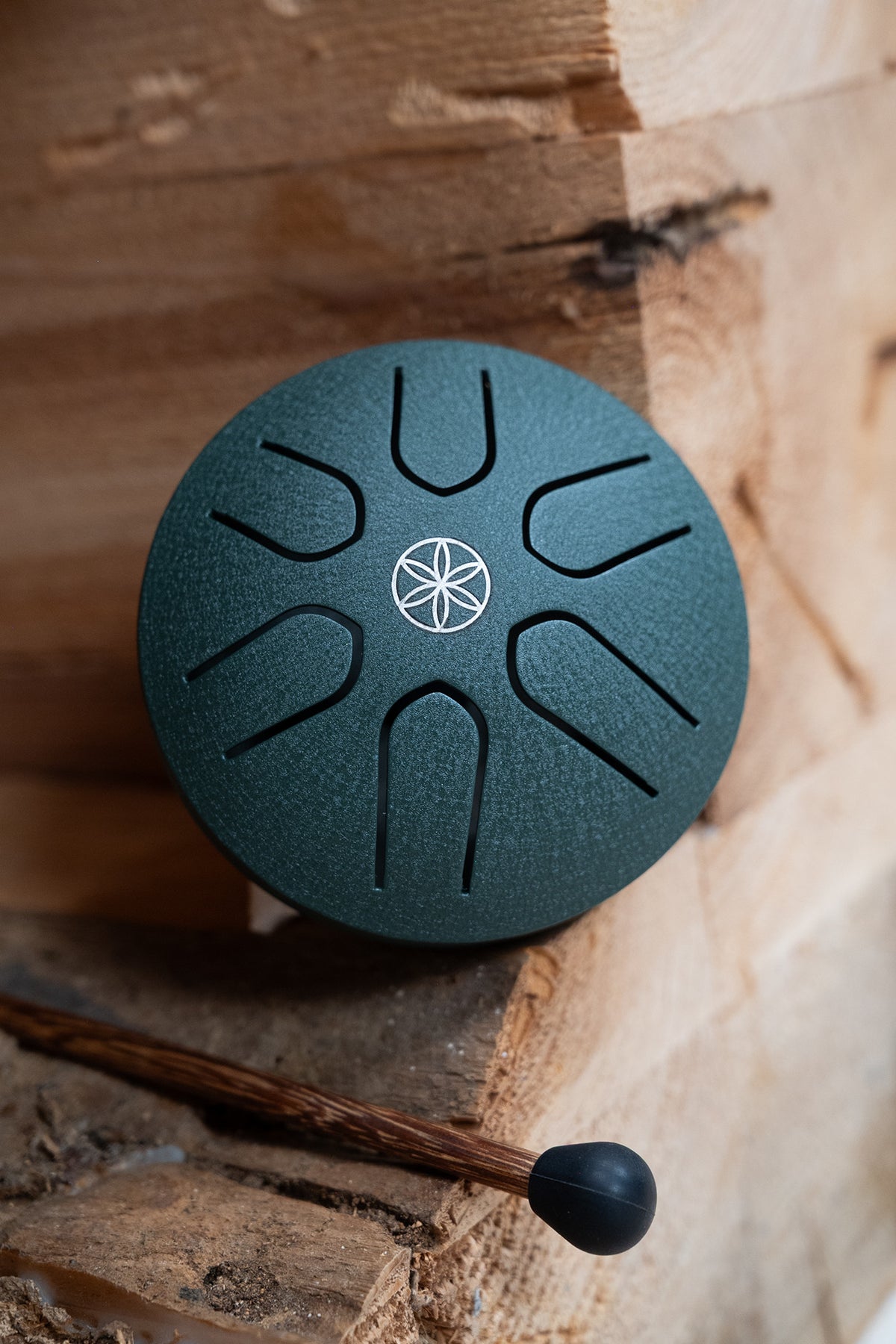 Pocket steel Tongue Drum grün