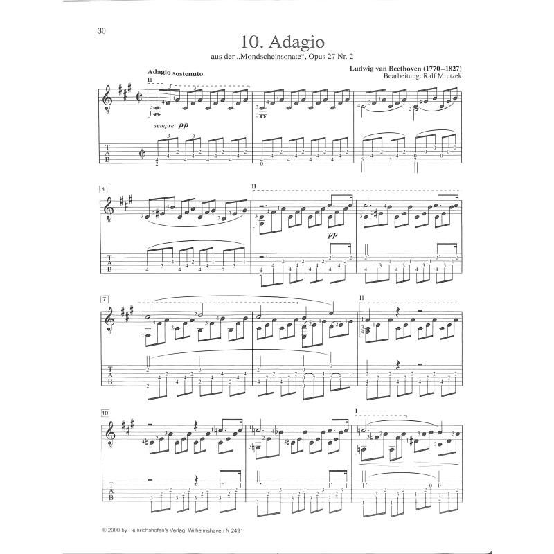Klassik Hits für Gitarre 2