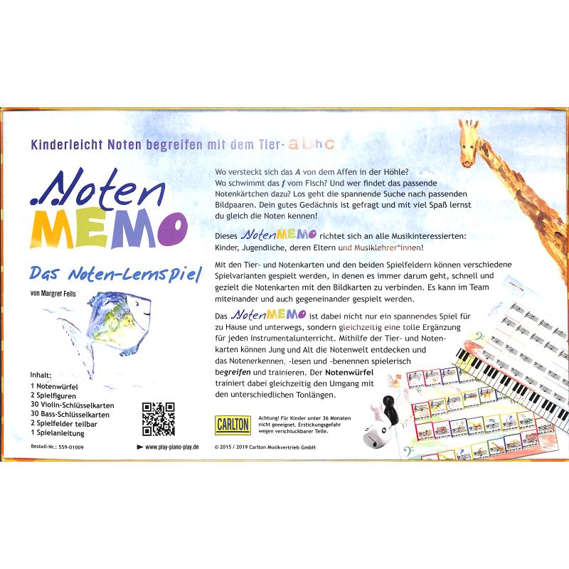 Noten Memo - ein Noten Lernspiel
