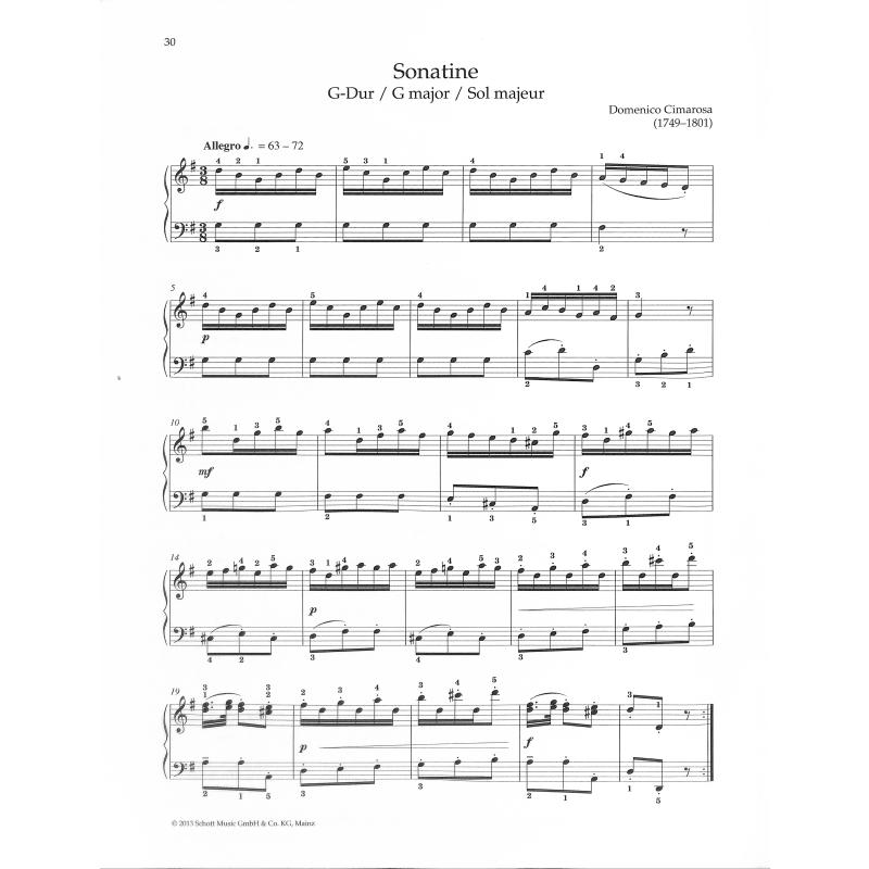 Klavierstücke von Bach's Söhnen bis Beethoven