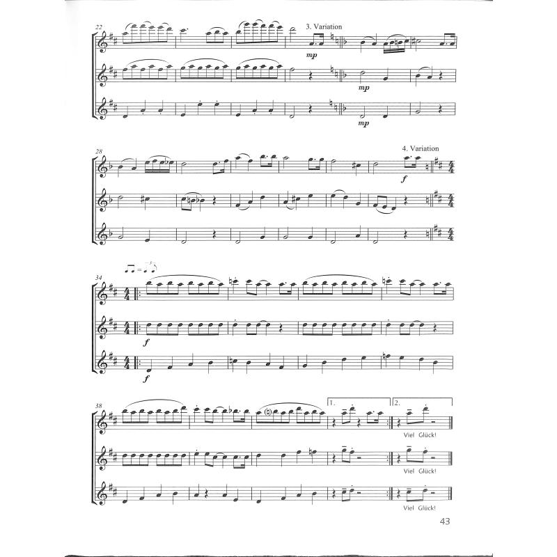 Die fröhliche Querflöte - Trioheft 3