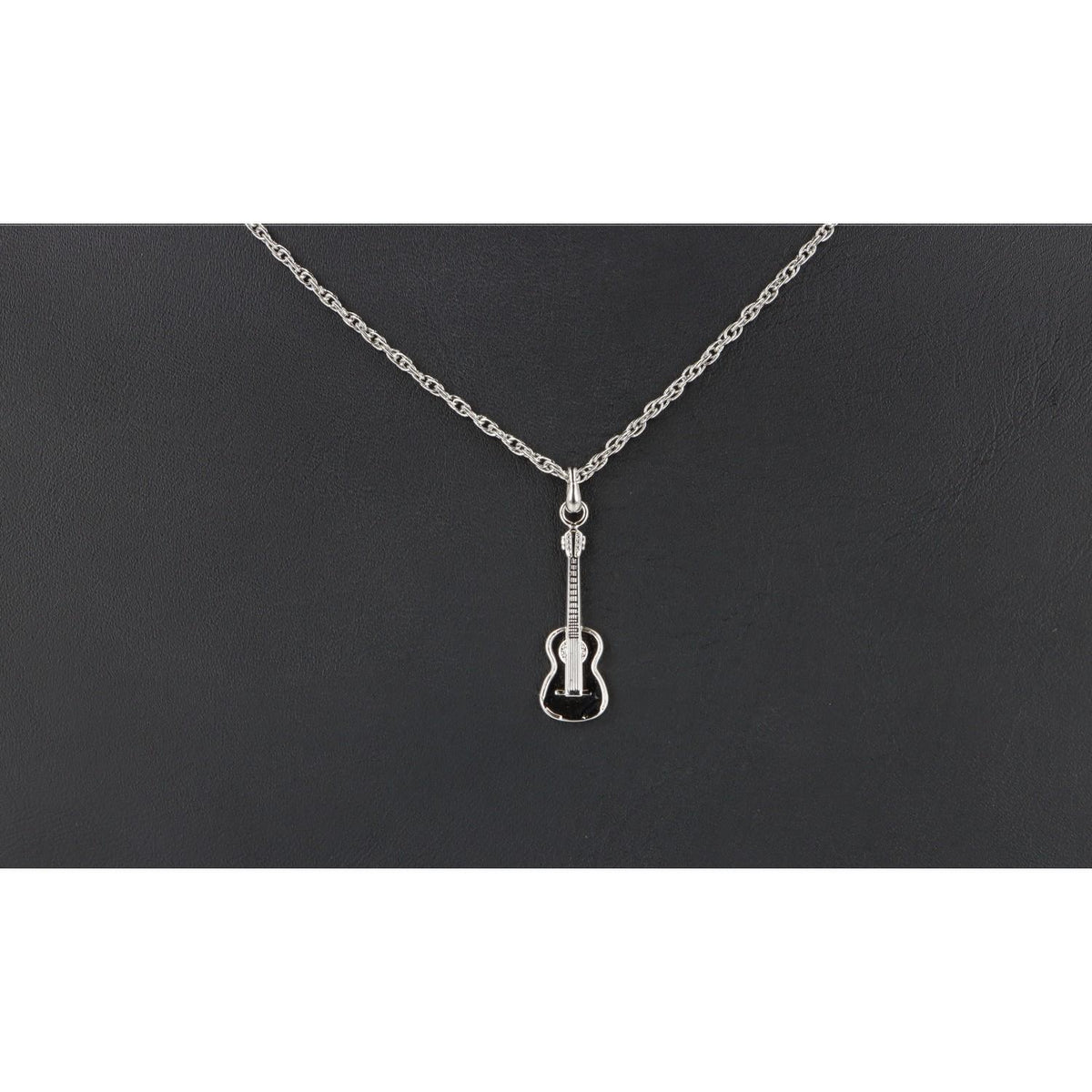 Anhänger Gitarre Silber+Kette