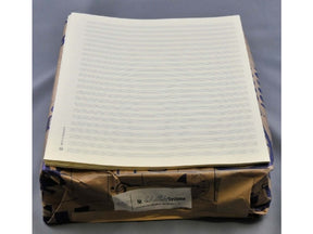 5 Bogen Notenpapier Quart hoch