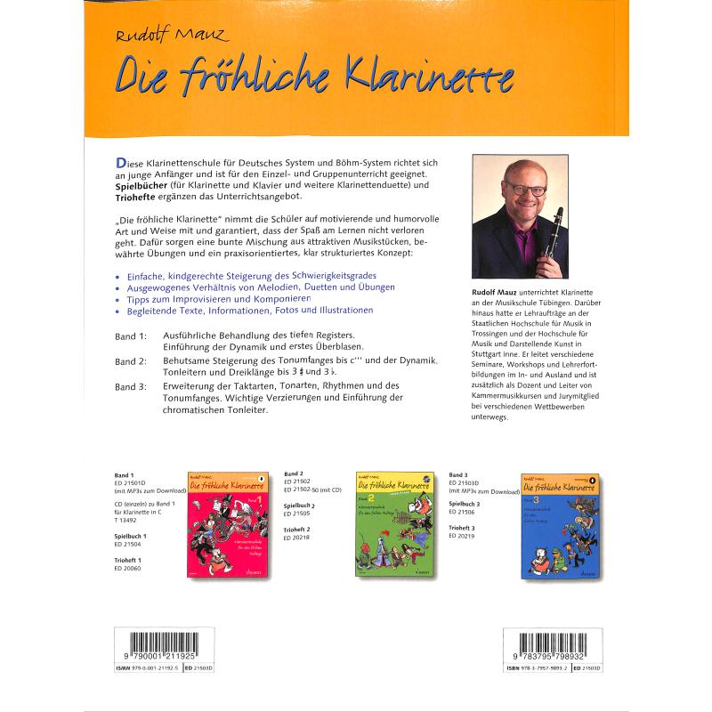 Die fröhliche Klarinette 3 Schule