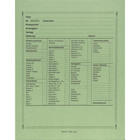 Notenumschlag Quartformat