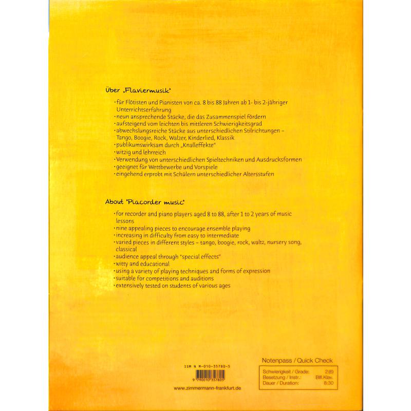 Flaviermusik piacorder music
