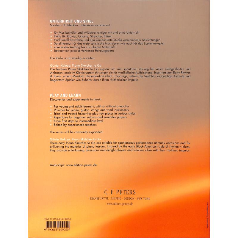 Piano sketches to go - 18 Minutenstücke