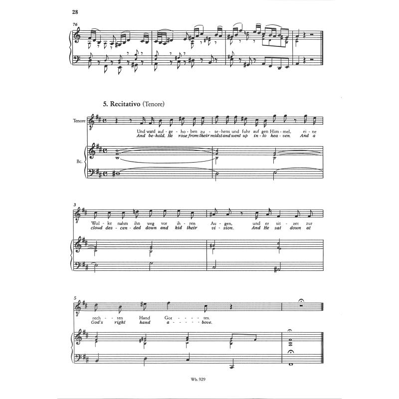 Kantate 11 lobet Gott in seinem Reichen BWV 11