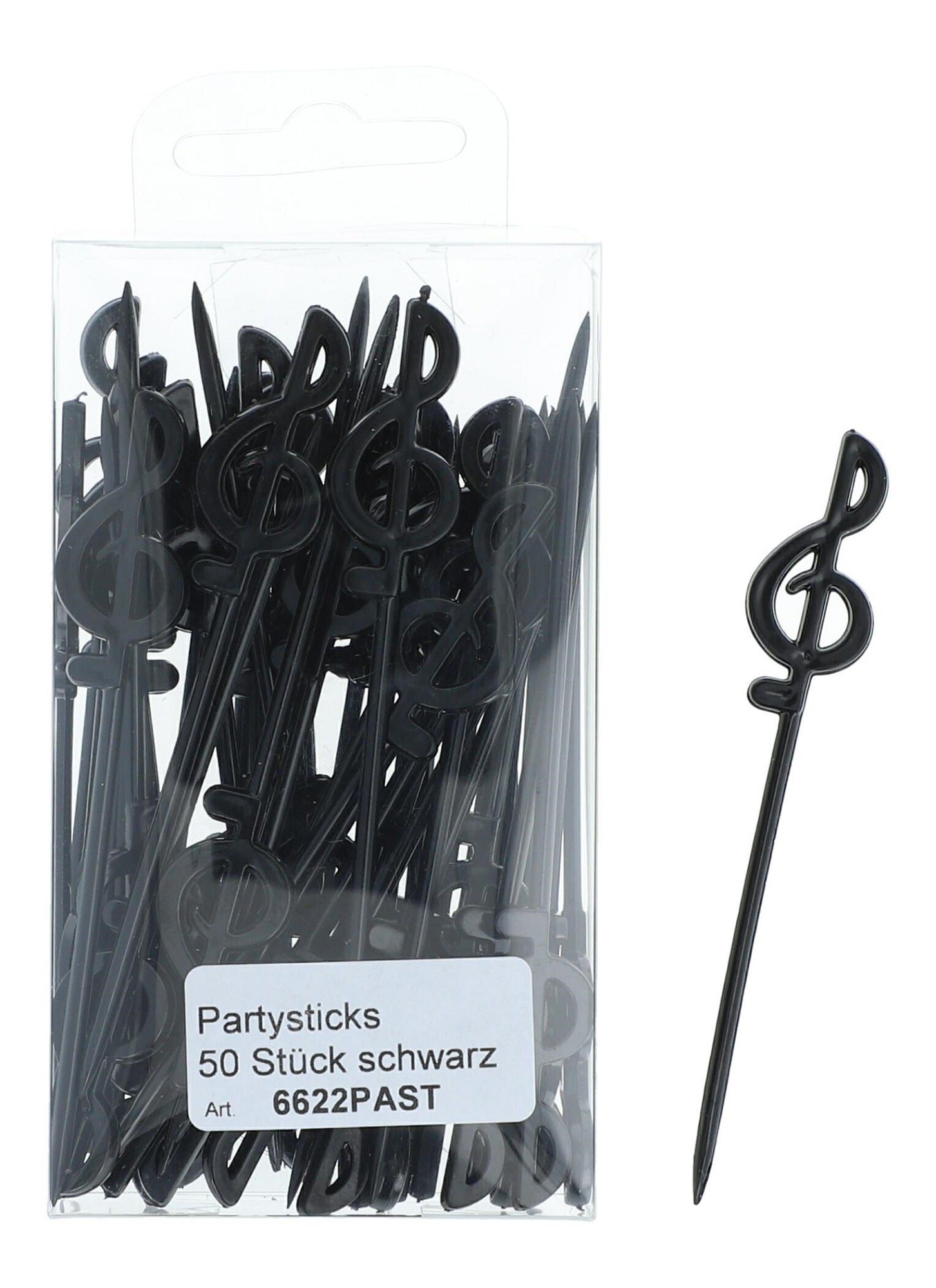 Partysticks schwarz 50 Stück