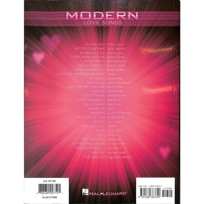 Modern love songs