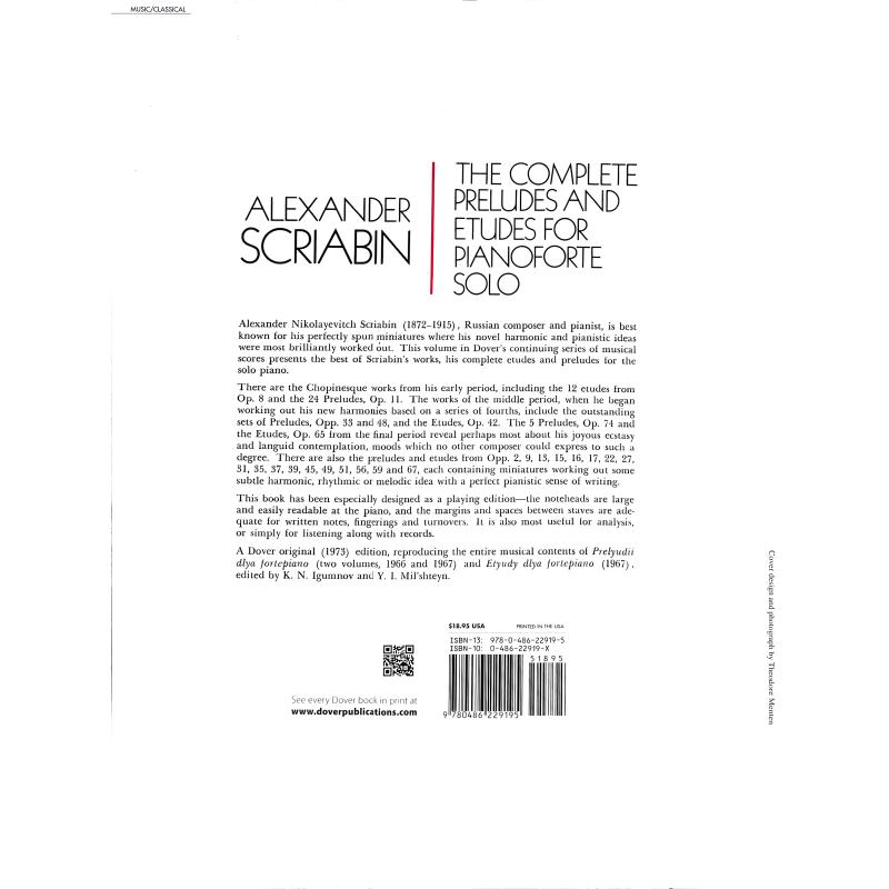 Complete Preludes + Etudes