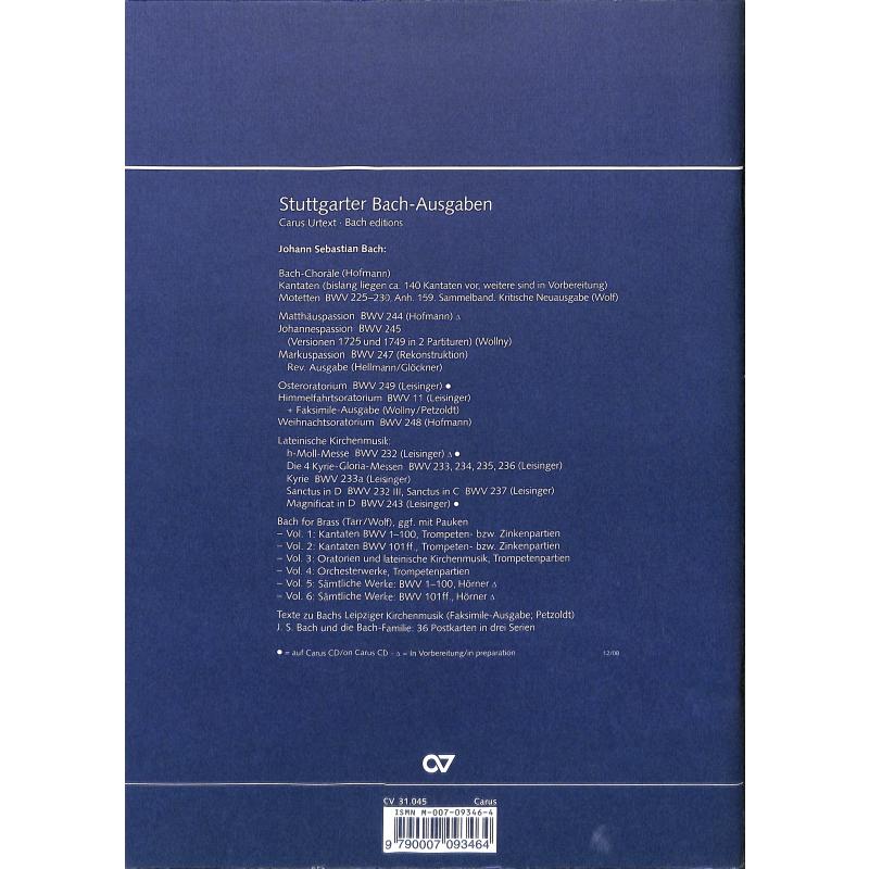 Kantate 45 es ist dir gesagt Mensch was gut ist BWV 45