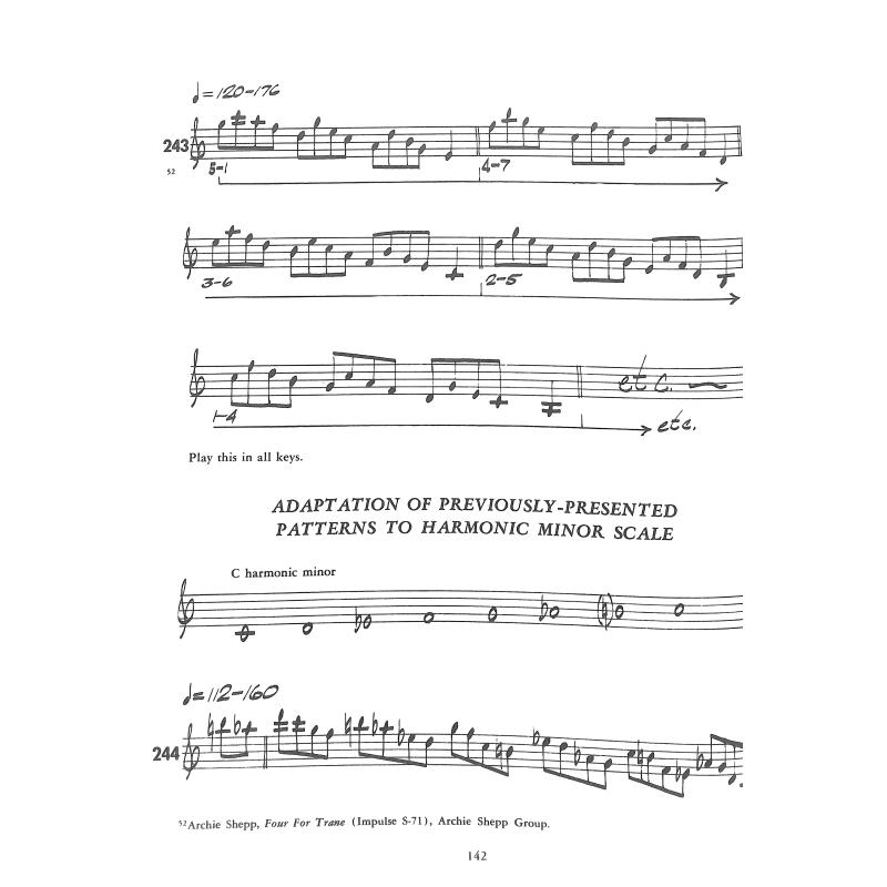 Patterns for Jazz for treble clef instruments