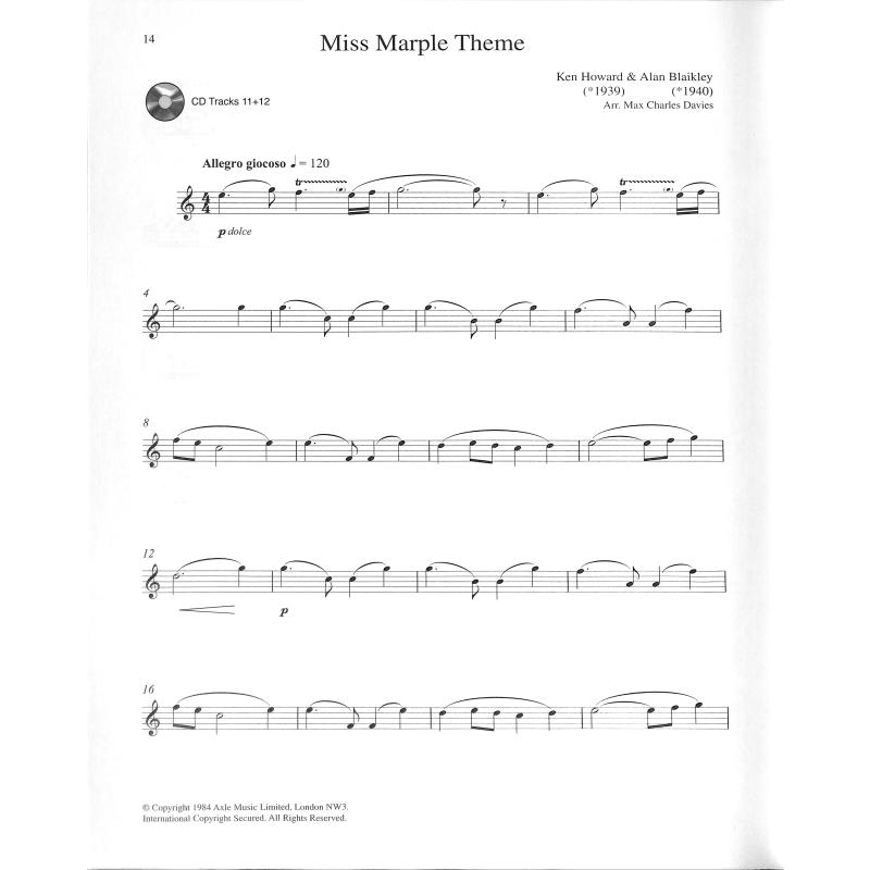 Movie themes for recorder