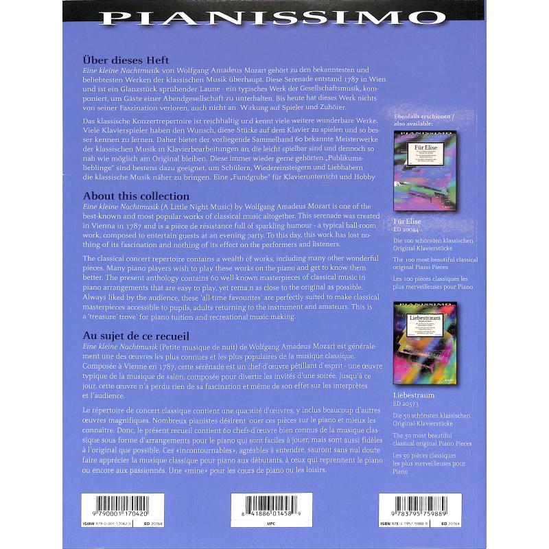 Eine kleine Nachtmusik - 60 Meisterwerke der klassischen Mus