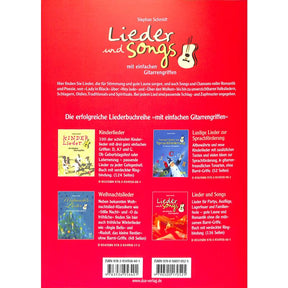 Lieder + Songs mit einfachen Gitarrengriffen