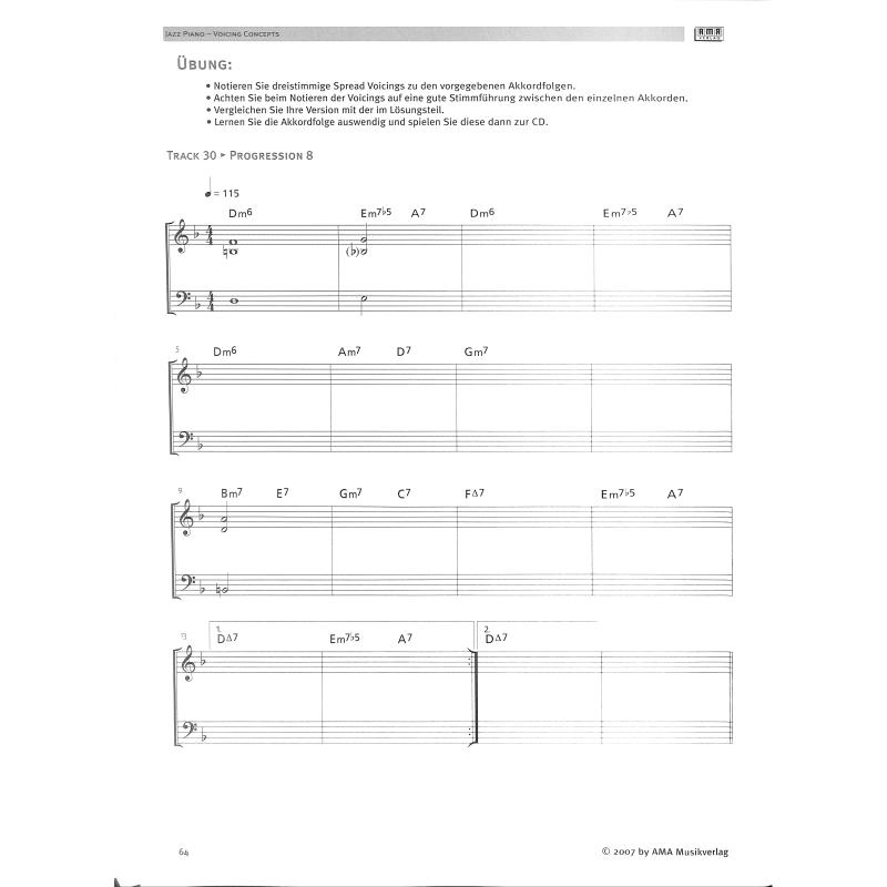 Jazz piano - voicing concepts - jazz workbooks