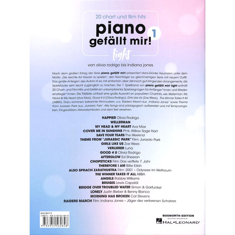 Piano gefällt mir - Light 1 | 20 Chart und film hits