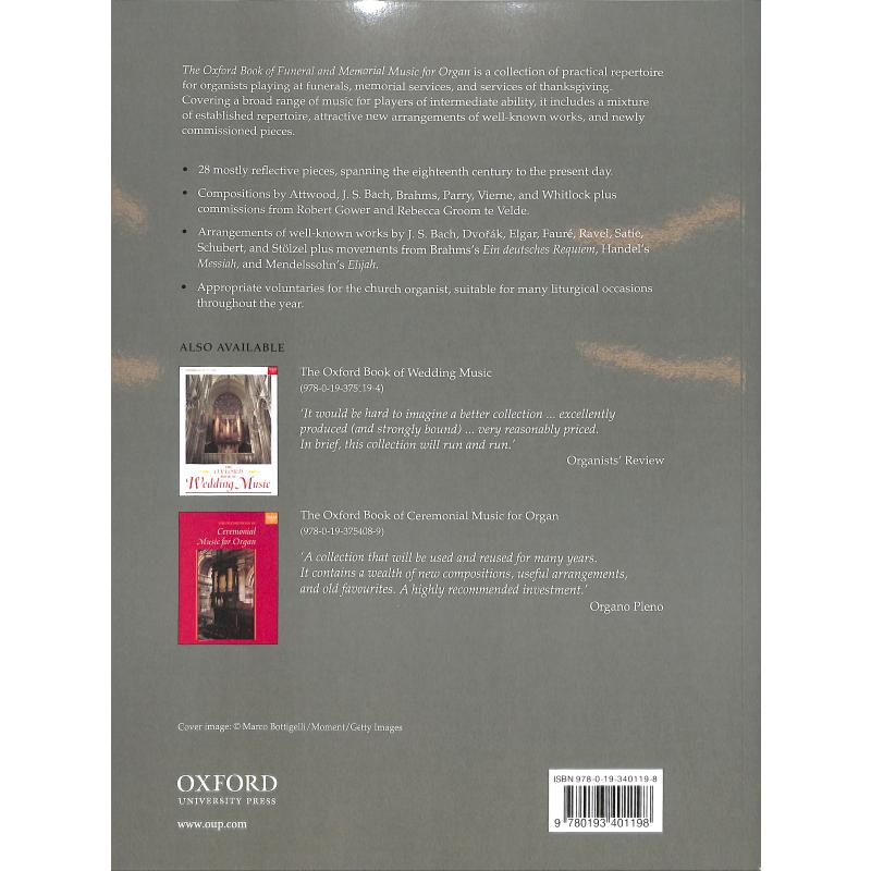 The oxford book of funeral and memorial music