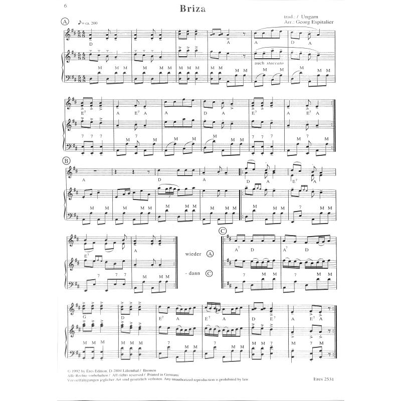 8 ungarische Akkordeonduette