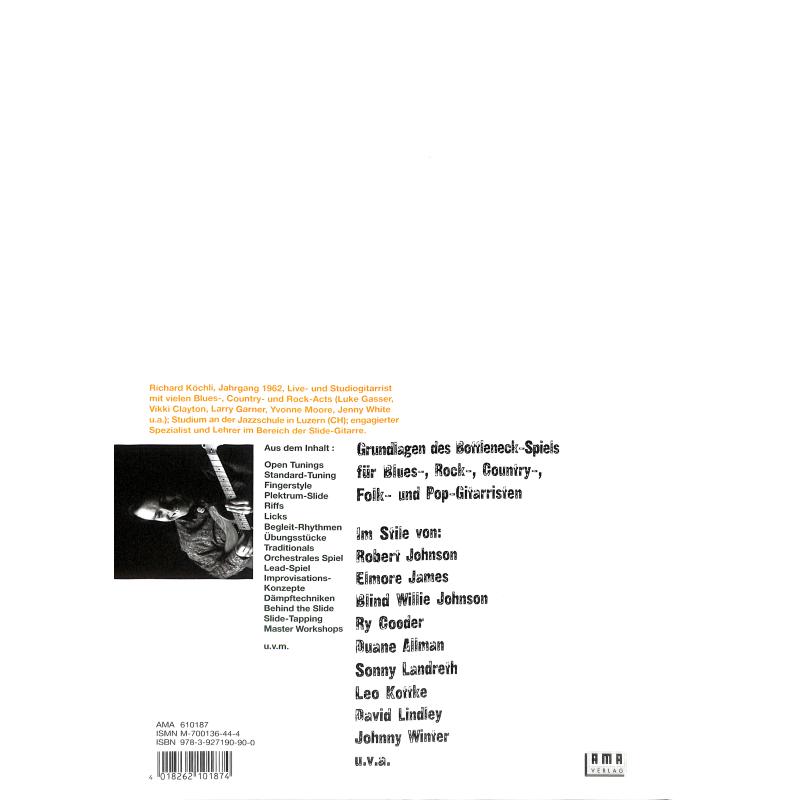 Slide guitar styles