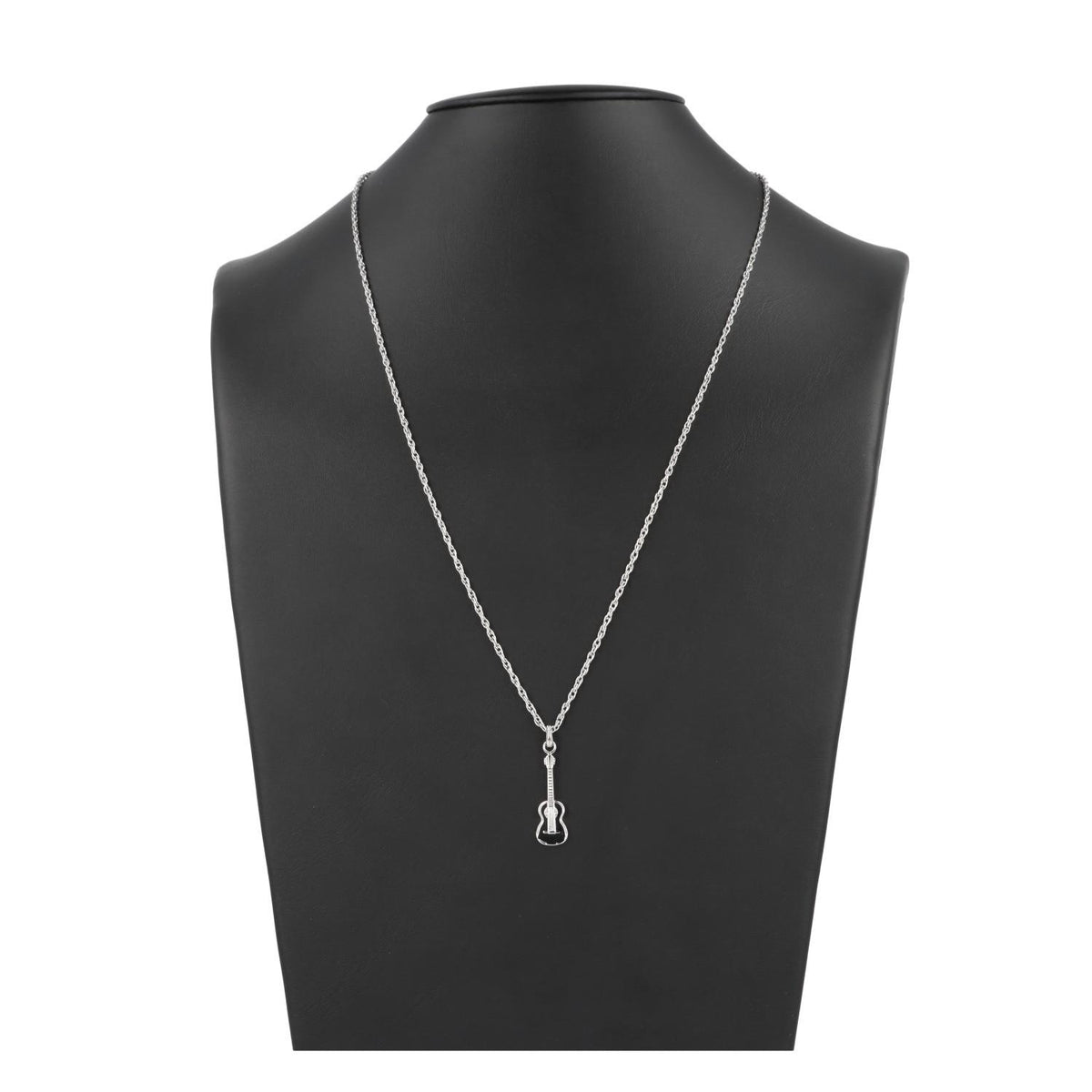 Anhänger Gitarre Silber+Kette