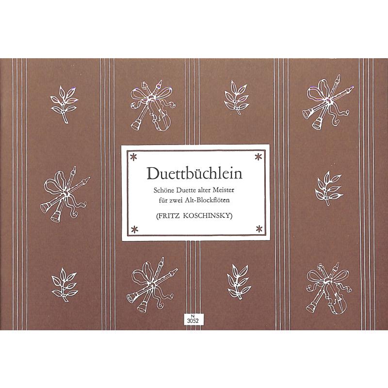 Duettbüchlein - schöne Duette alter Meister