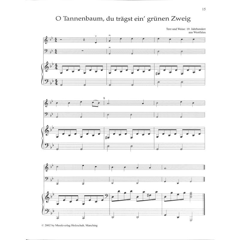 Weihnachtliches musizieren