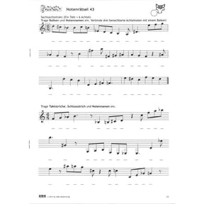 Notenrätsel für schlaue Notenfüchse 2