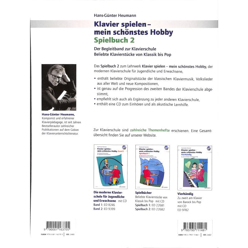 Klavierspielen mein schönstes Hobby 2 - Spielbuch