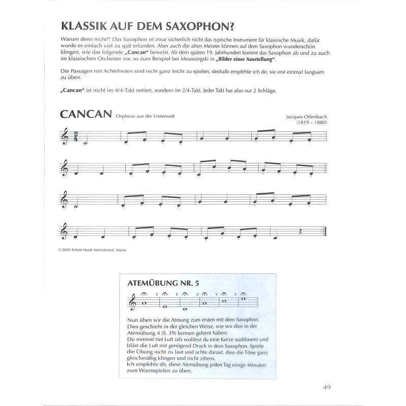Saxophon spielen mein schönstes Hobby 1