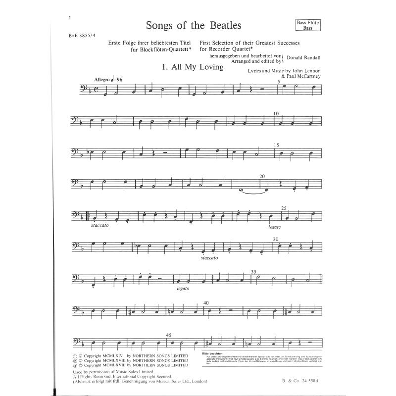 Songs of the Beatles 1