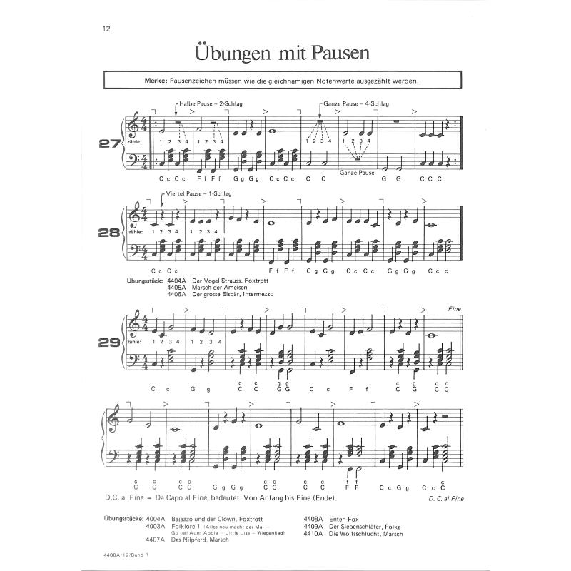 Akkordeonschule 1 - Knopfgriff