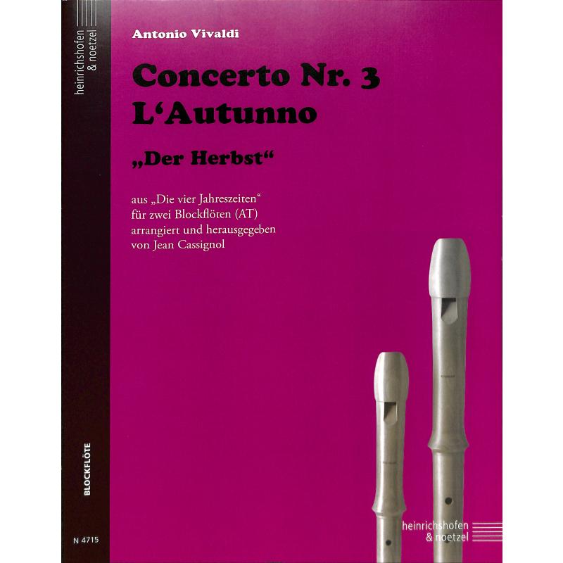 Concerto F-Dur op 8/3 RV 293 P 257 F 1/24 (L'autumno - der H
