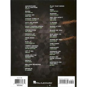 Popular sheet music - 30 hits from 2015-2017