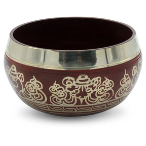 Klangschale Doppeldorje rot