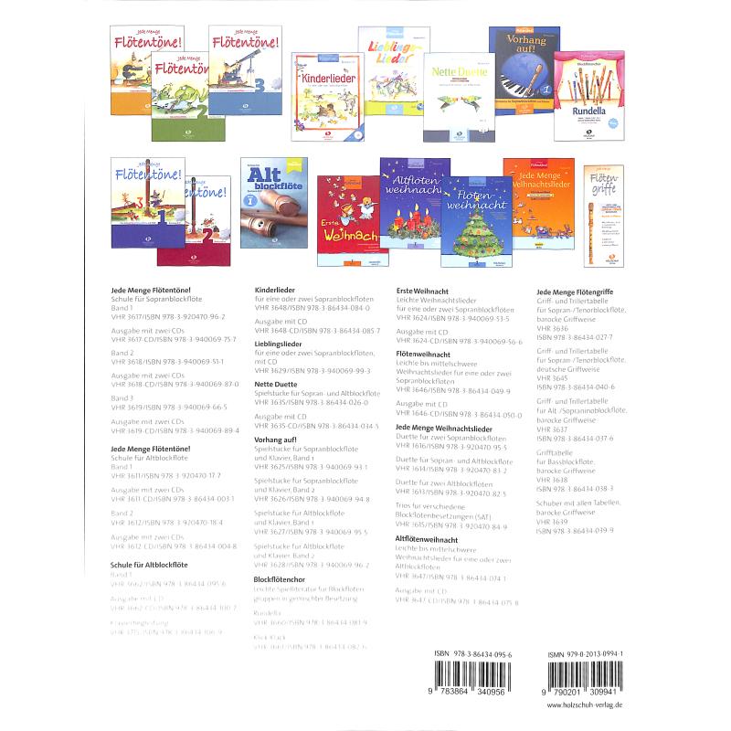 Schule für Altblockflöte 1