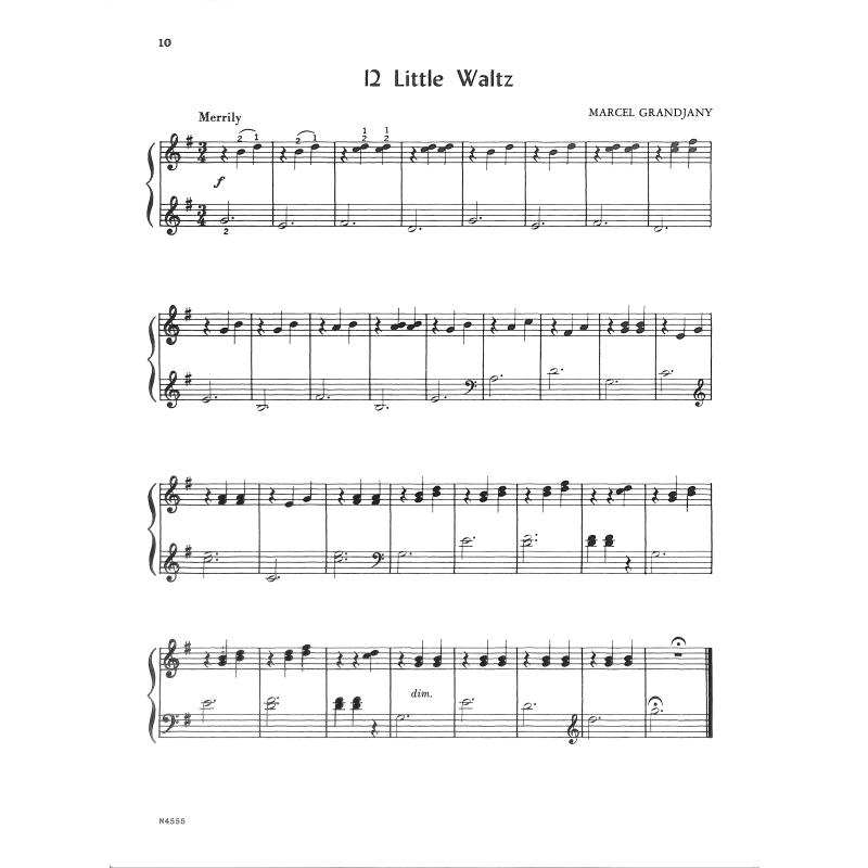 First grade pieces for harp