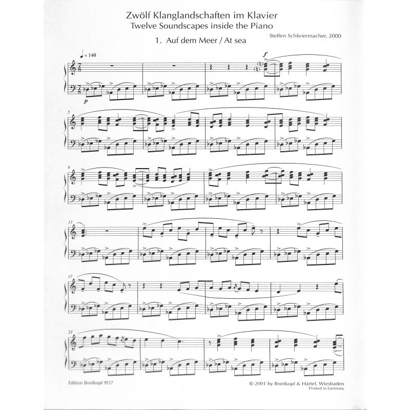12 Klanglandschaften im Klavier