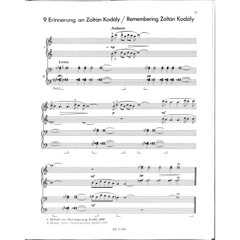 4 x 4  Klavierstücke