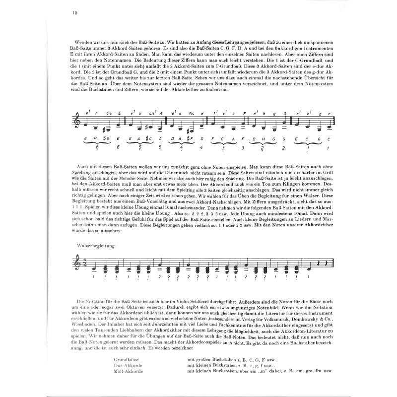 Neue Akkordzither Schule