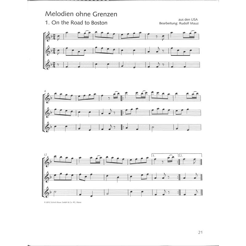 Die fröhliche Querflöte - Trioheft 2